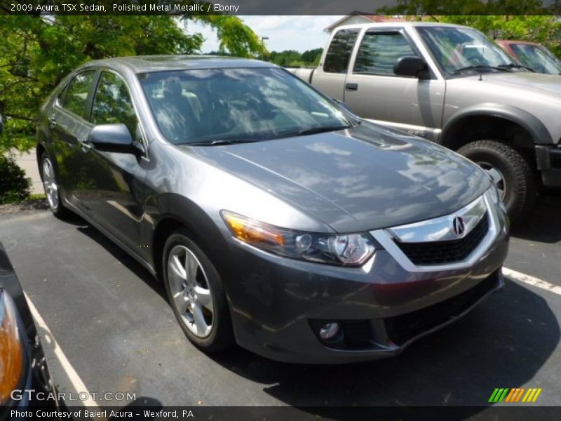 Polished Metal Metallic / Ebony 2009 Acura TSX Sedan