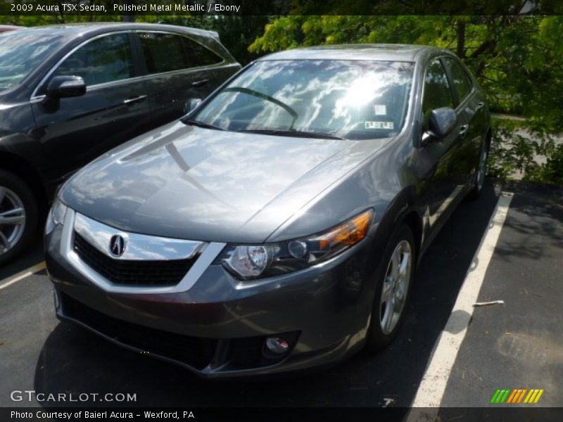 Polished Metal Metallic / Ebony 2009 Acura TSX Sedan