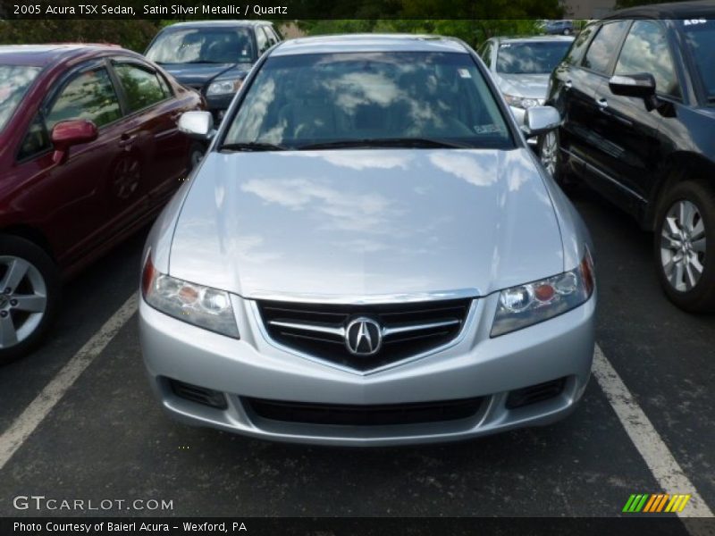 Satin Silver Metallic / Quartz 2005 Acura TSX Sedan