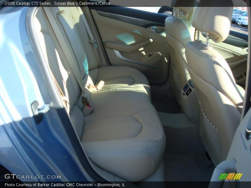 Sunset Blue / Cashmere/Cocoa 2008 Cadillac CTS Sedan