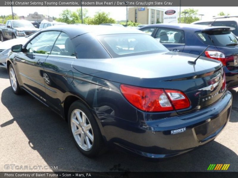 Modern Blue Pearl / Dark Slate Gray/Light Slate Gray 2008 Chrysler Sebring Touring Convertible