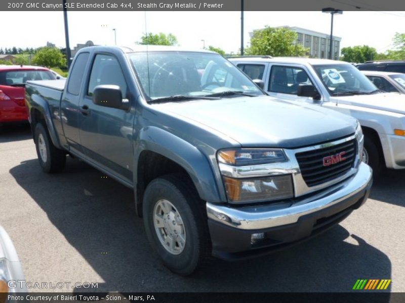Stealth Gray Metallic / Pewter 2007 GMC Canyon SLE Extended Cab 4x4