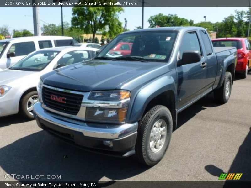 Stealth Gray Metallic / Pewter 2007 GMC Canyon SLE Extended Cab 4x4