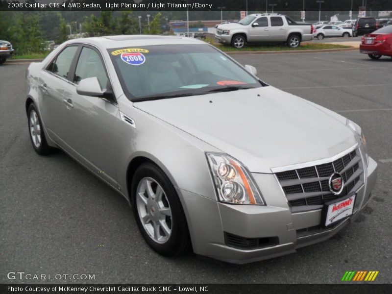 Light Platinum / Light Titanium/Ebony 2008 Cadillac CTS 4 AWD Sedan