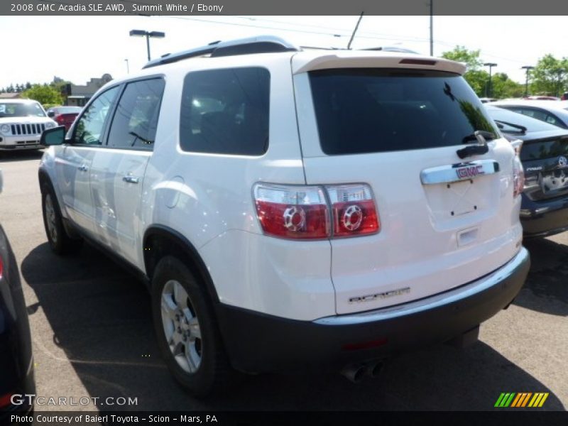 Summit White / Ebony 2008 GMC Acadia SLE AWD