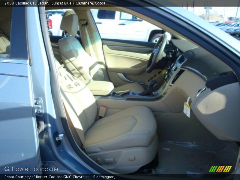 Sunset Blue / Cashmere/Cocoa 2008 Cadillac CTS Sedan