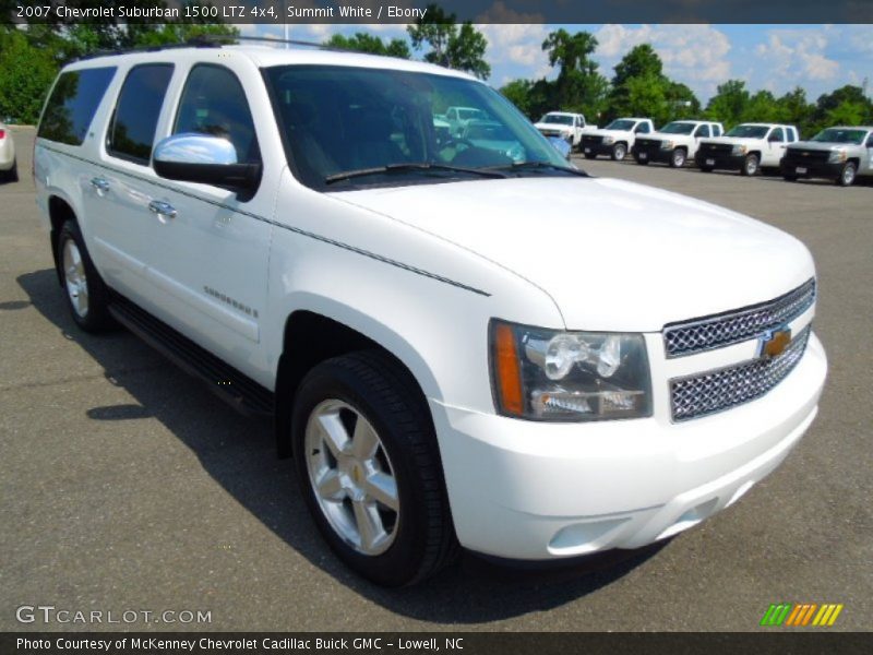 Summit White / Ebony 2007 Chevrolet Suburban 1500 LTZ 4x4