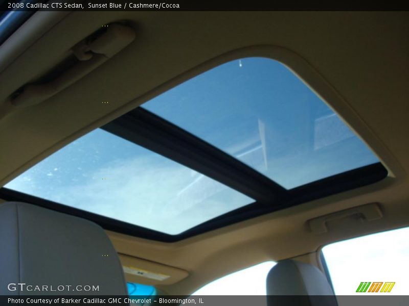 Sunset Blue / Cashmere/Cocoa 2008 Cadillac CTS Sedan