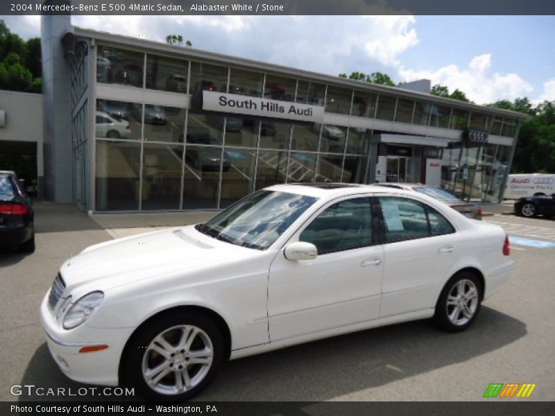 Alabaster White / Stone 2004 Mercedes-Benz E 500 4Matic Sedan