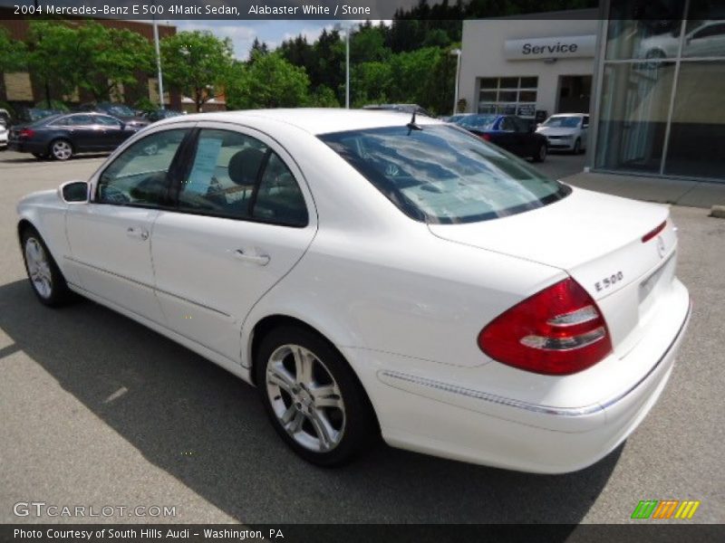 Alabaster White / Stone 2004 Mercedes-Benz E 500 4Matic Sedan