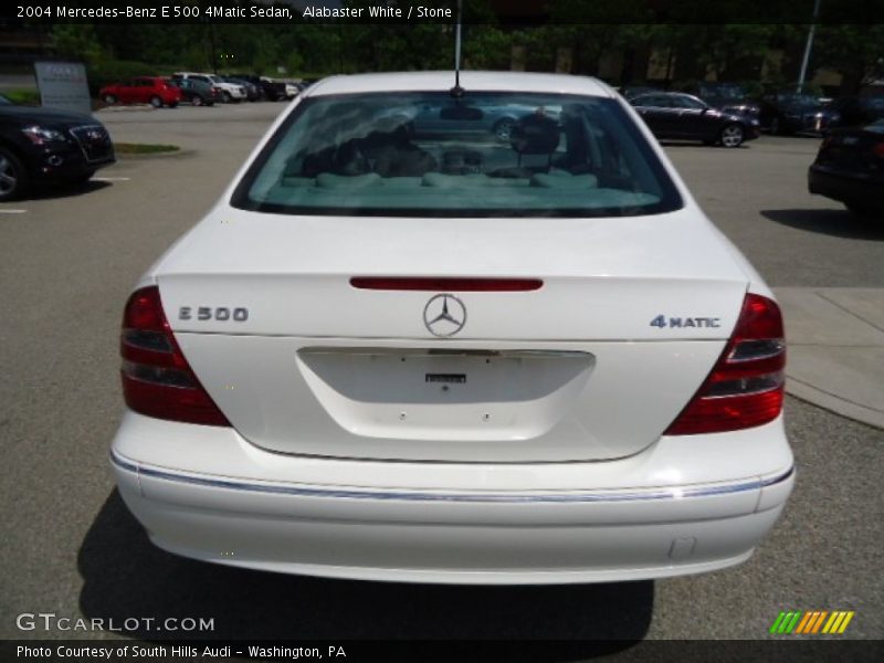 Alabaster White / Stone 2004 Mercedes-Benz E 500 4Matic Sedan