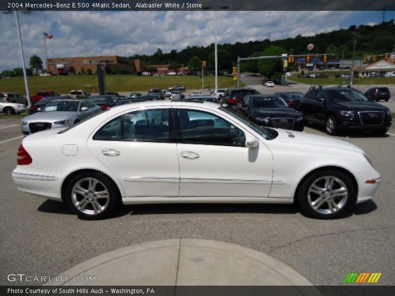Alabaster White / Stone 2004 Mercedes-Benz E 500 4Matic Sedan