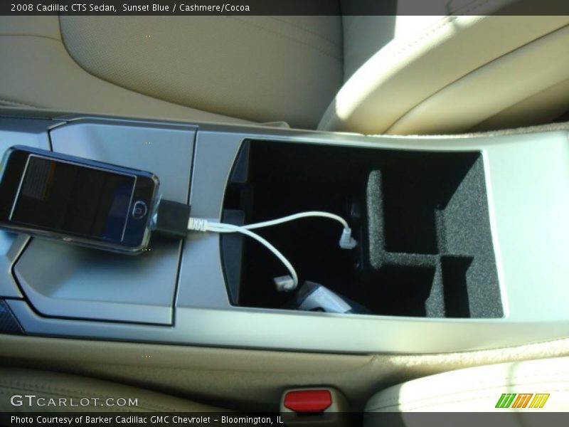 Sunset Blue / Cashmere/Cocoa 2008 Cadillac CTS Sedan
