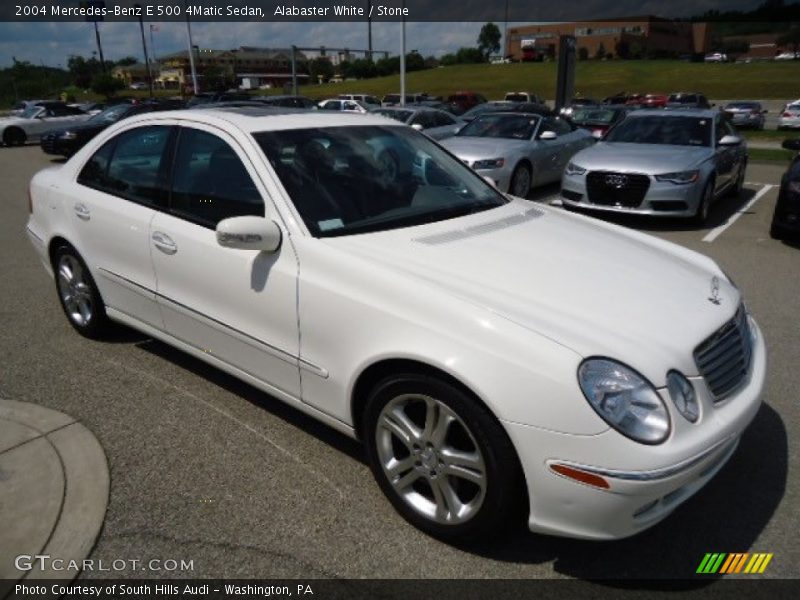 Alabaster White / Stone 2004 Mercedes-Benz E 500 4Matic Sedan