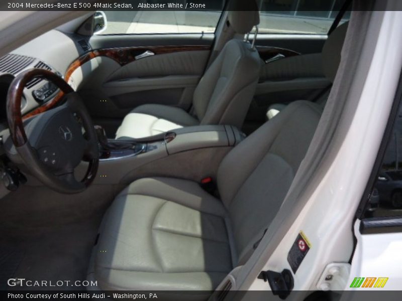 Alabaster White / Stone 2004 Mercedes-Benz E 500 4Matic Sedan