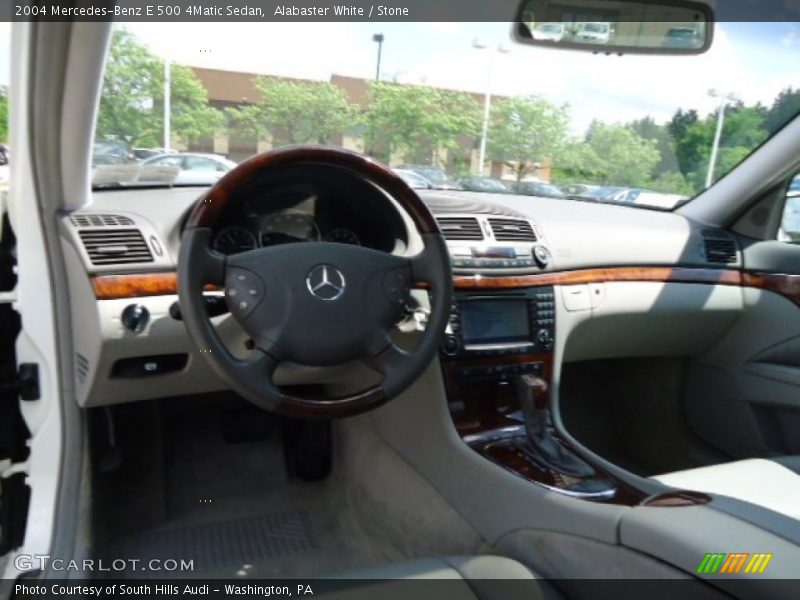 Alabaster White / Stone 2004 Mercedes-Benz E 500 4Matic Sedan