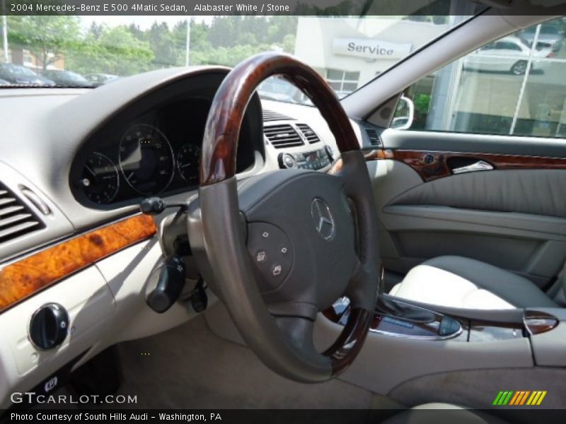 Alabaster White / Stone 2004 Mercedes-Benz E 500 4Matic Sedan