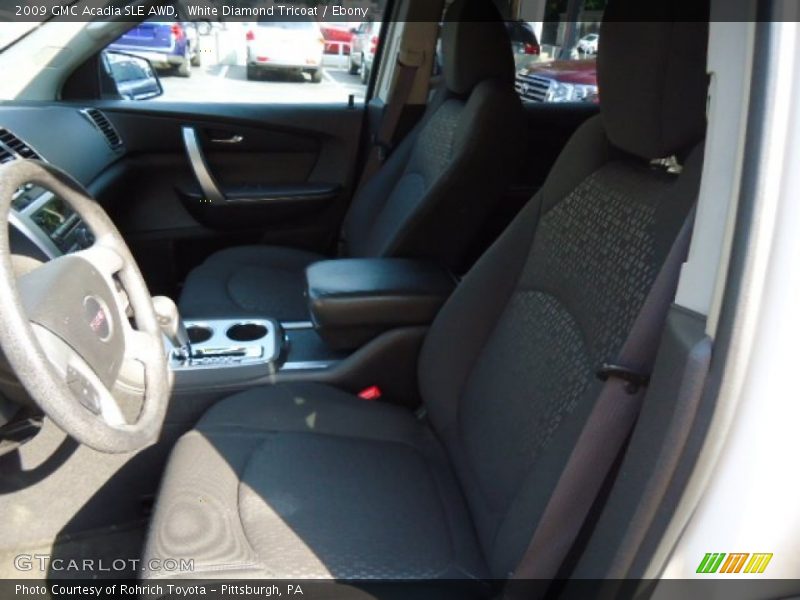 White Diamond Tricoat / Ebony 2009 GMC Acadia SLE AWD