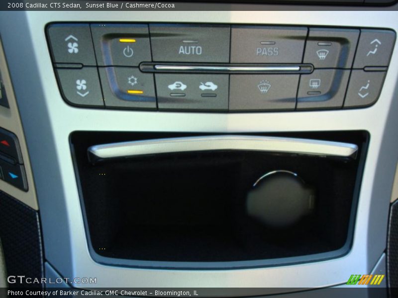 Sunset Blue / Cashmere/Cocoa 2008 Cadillac CTS Sedan