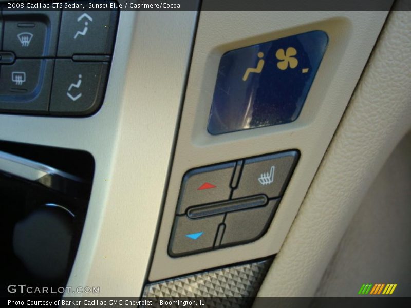 Sunset Blue / Cashmere/Cocoa 2008 Cadillac CTS Sedan