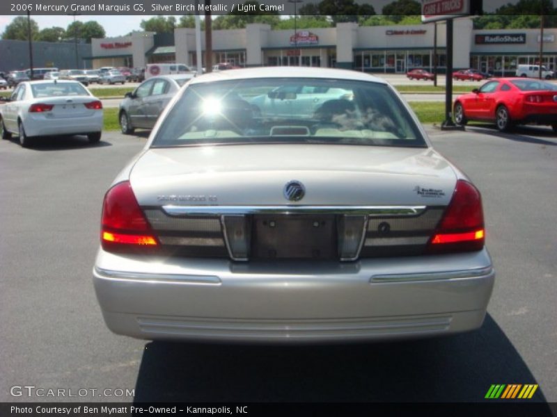 Silver Birch Metallic / Light Camel 2006 Mercury Grand Marquis GS