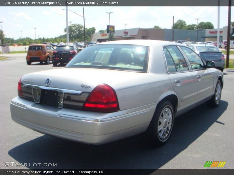 Silver Birch Metallic / Light Camel 2006 Mercury Grand Marquis GS