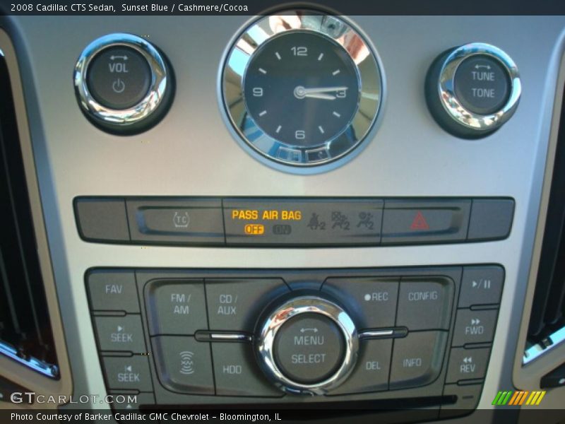 Sunset Blue / Cashmere/Cocoa 2008 Cadillac CTS Sedan
