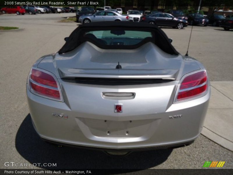 Silver Pearl / Black 2008 Saturn Sky Red Line Roadster