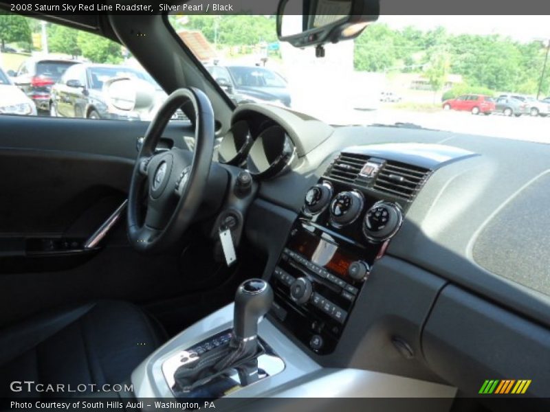 Silver Pearl / Black 2008 Saturn Sky Red Line Roadster