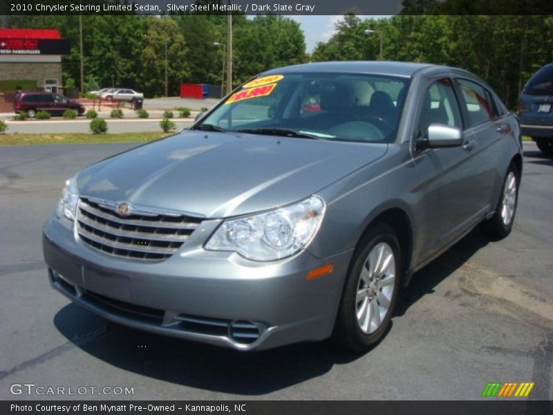 Silver Steel Metallic / Dark Slate Gray 2010 Chrysler Sebring Limited Sedan