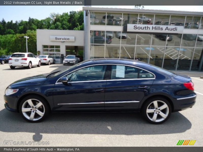Night Blue Metallic / Black 2012 Volkswagen CC Lux