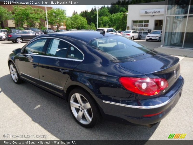 Night Blue Metallic / Black 2012 Volkswagen CC Lux