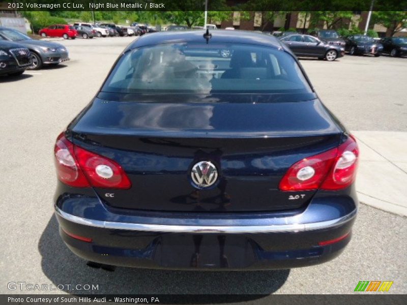 Night Blue Metallic / Black 2012 Volkswagen CC Lux
