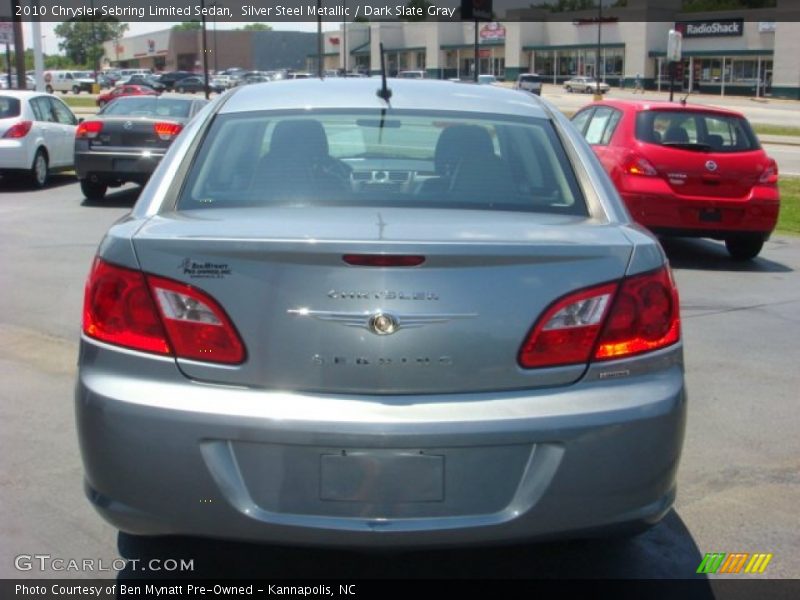 Silver Steel Metallic / Dark Slate Gray 2010 Chrysler Sebring Limited Sedan