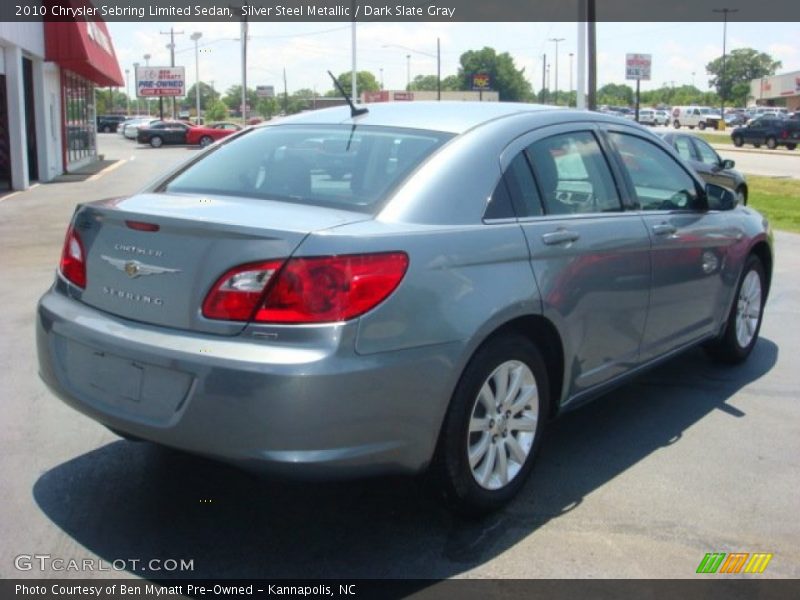 Silver Steel Metallic / Dark Slate Gray 2010 Chrysler Sebring Limited Sedan