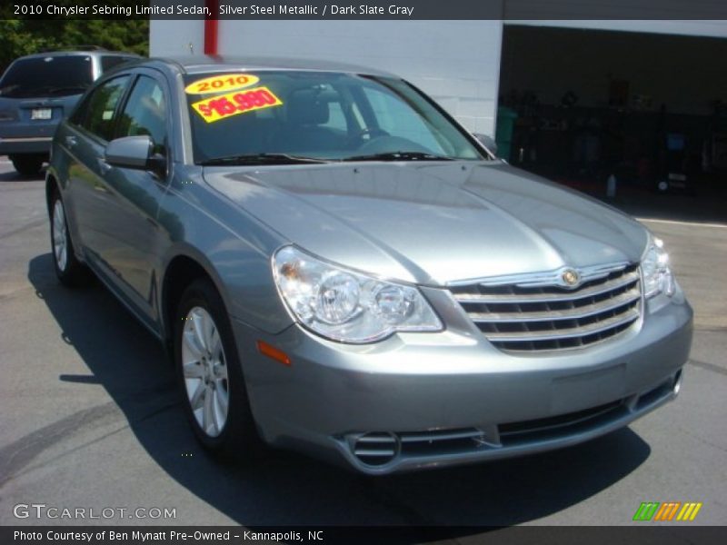 Silver Steel Metallic / Dark Slate Gray 2010 Chrysler Sebring Limited Sedan