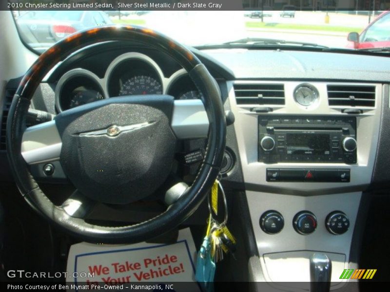 Silver Steel Metallic / Dark Slate Gray 2010 Chrysler Sebring Limited Sedan