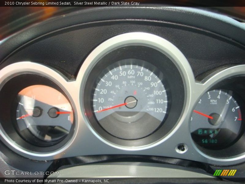 Silver Steel Metallic / Dark Slate Gray 2010 Chrysler Sebring Limited Sedan
