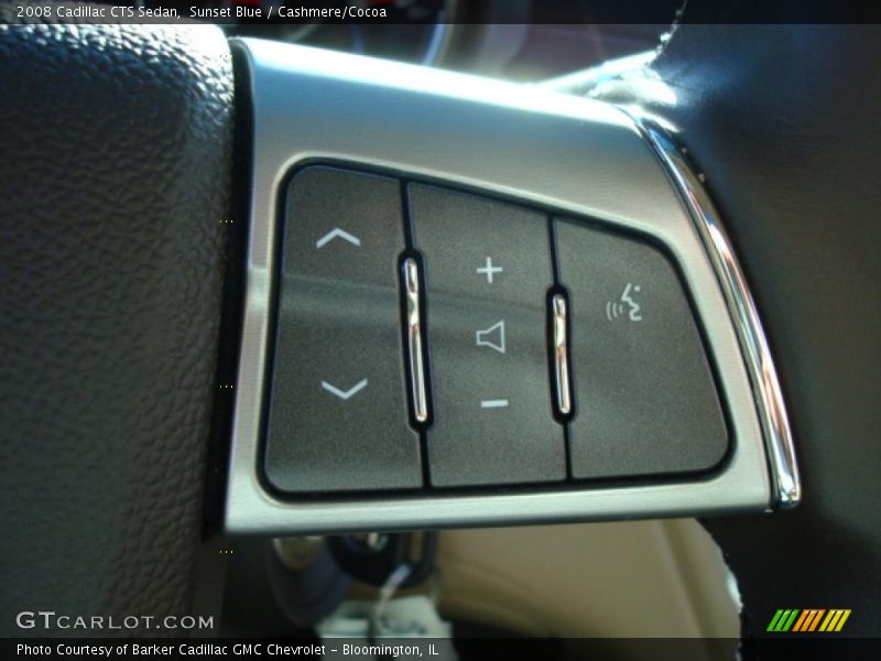 Sunset Blue / Cashmere/Cocoa 2008 Cadillac CTS Sedan