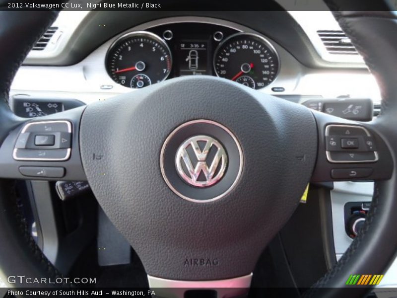 Night Blue Metallic / Black 2012 Volkswagen CC Lux