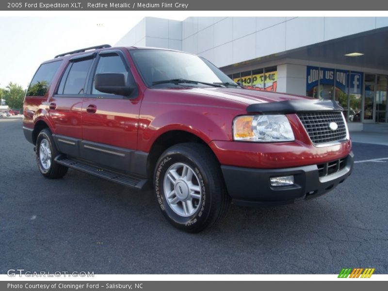 Redfire Metallic / Medium Flint Grey 2005 Ford Expedition XLT