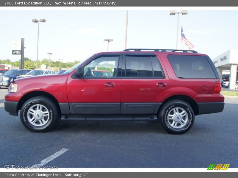 Redfire Metallic / Medium Flint Grey 2005 Ford Expedition XLT