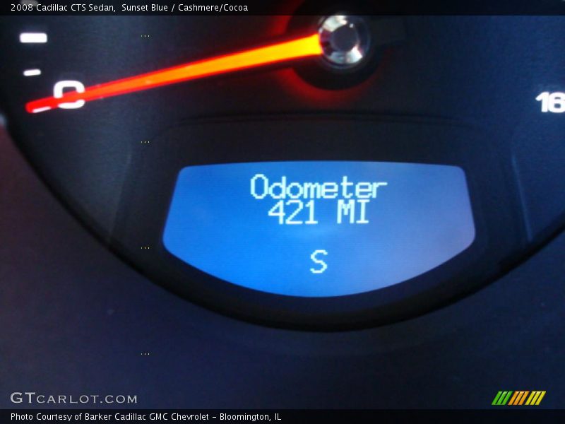 Sunset Blue / Cashmere/Cocoa 2008 Cadillac CTS Sedan