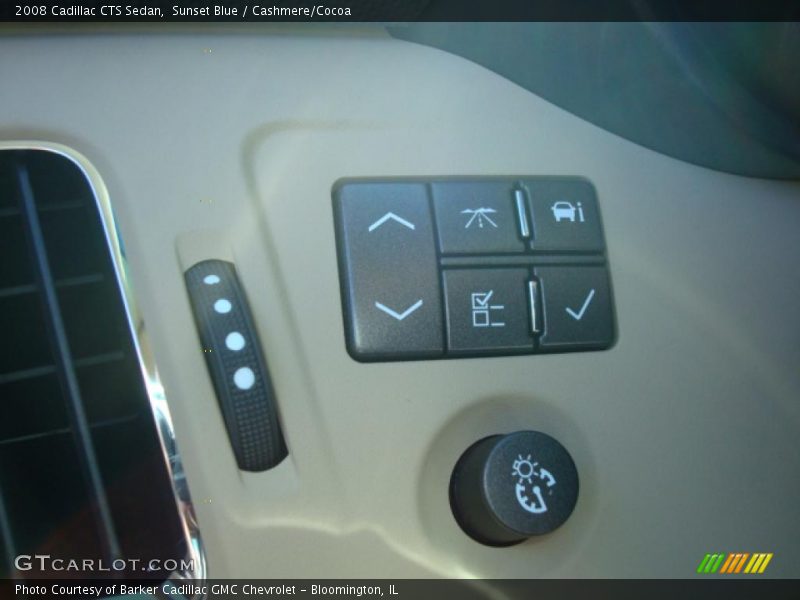Sunset Blue / Cashmere/Cocoa 2008 Cadillac CTS Sedan