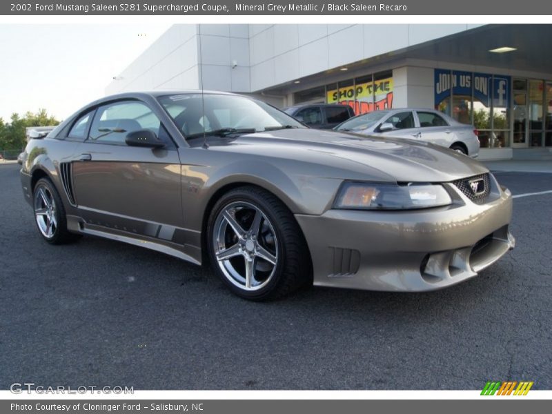Mineral Grey Metallic / Black Saleen Recaro 2002 Ford Mustang Saleen S281 Supercharged Coupe