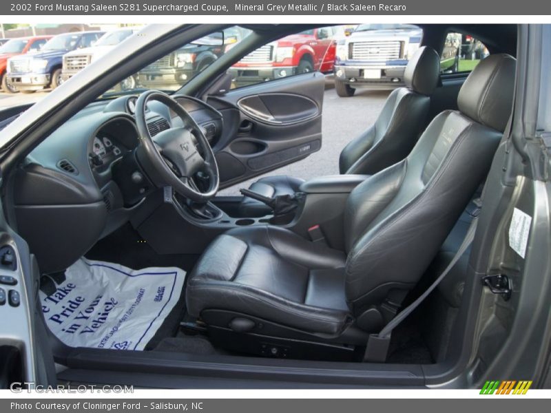  2002 Mustang Saleen S281 Supercharged Coupe Black Saleen Recaro Interior
