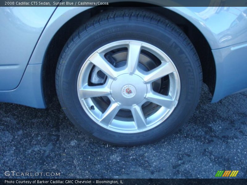 Sunset Blue / Cashmere/Cocoa 2008 Cadillac CTS Sedan