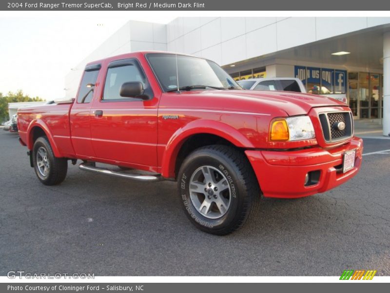 Bright Red / Medium Dark Flint 2004 Ford Ranger Tremor SuperCab