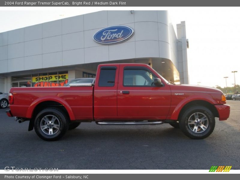 Bright Red / Medium Dark Flint 2004 Ford Ranger Tremor SuperCab