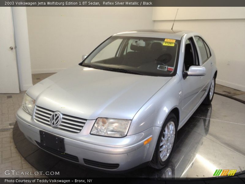 Reflex Silver Metallic / Black 2003 Volkswagen Jetta Wolfsburg Edition 1.8T Sedan